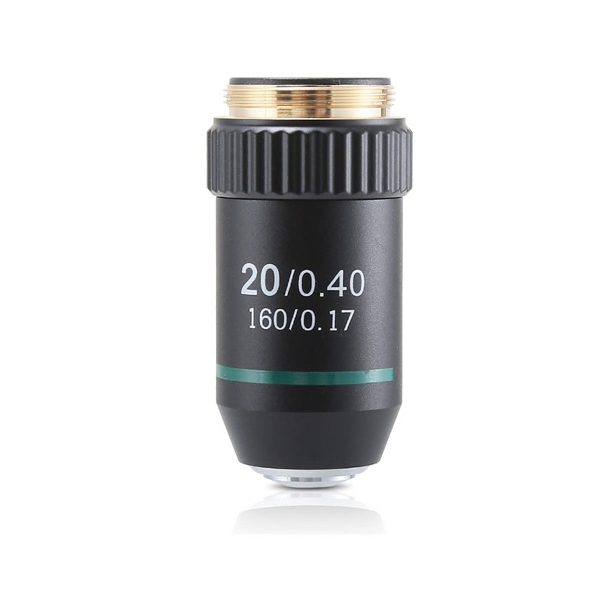 Microscope 195 Achromatic Objective 4X 10X 20X 40X 60X 100X Microscope Objective Lens RMS 20.2mm Optical Objective Parts(20x)