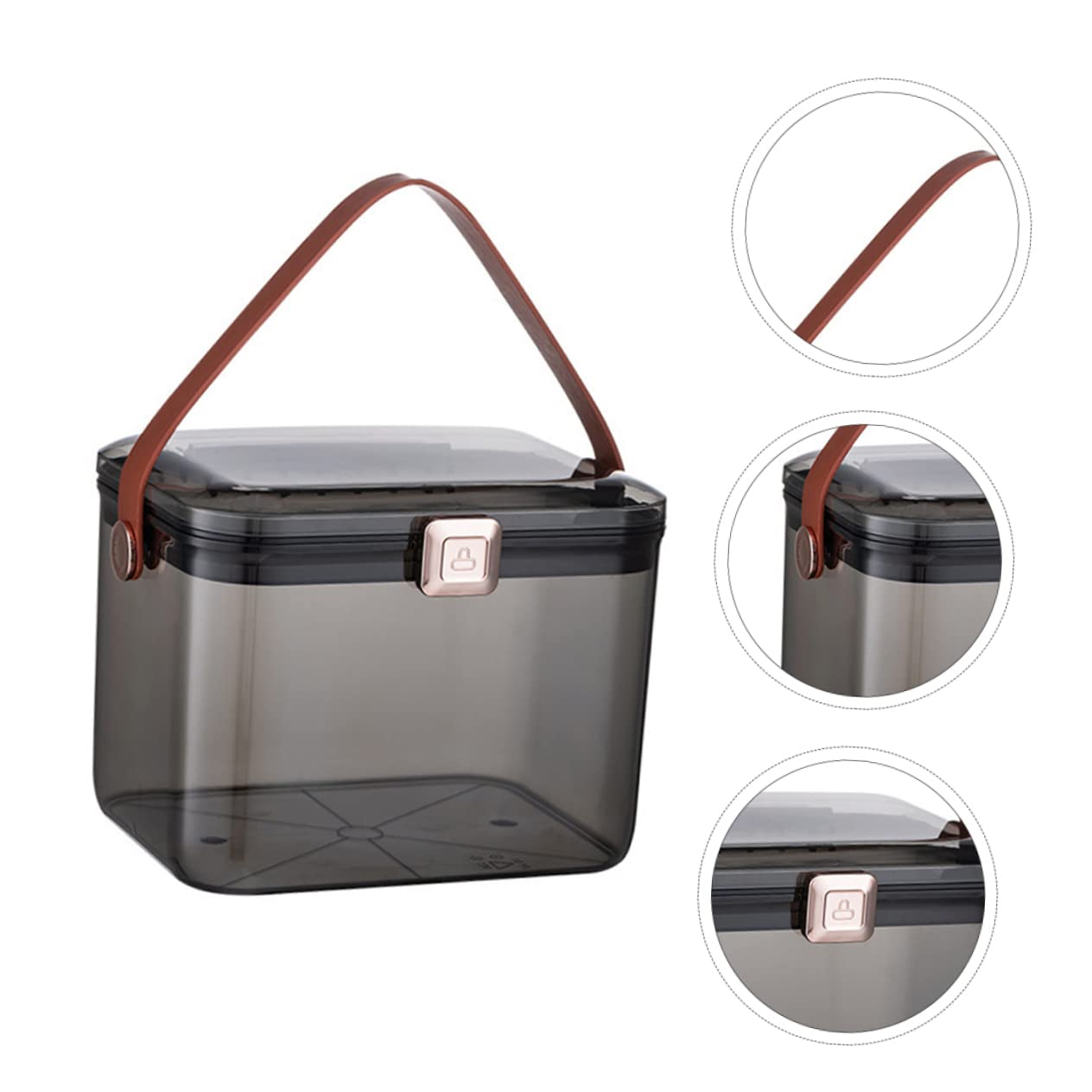 minkissy 1 Stück Karton Doppelte Medikamentenbox Medizin Erste-hilfe-kasten Für Die Reise Organisator Von Medikamenten Kit-tasche Tragbares Erste-hilfe-set Dark Grey Das Haustier