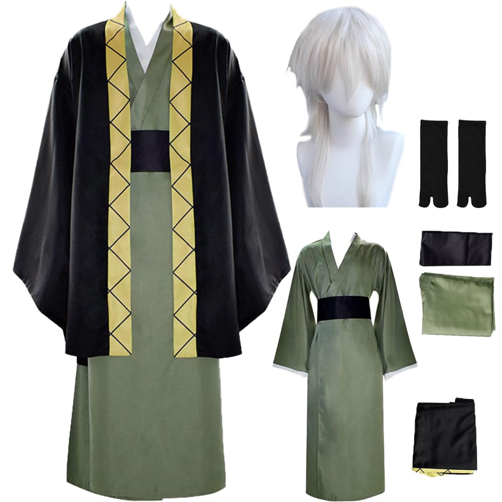Fukuzawa Yukichi Cosplay Costume Fukuzawa Yukichi Cosplay Kimono Full Set With Socks