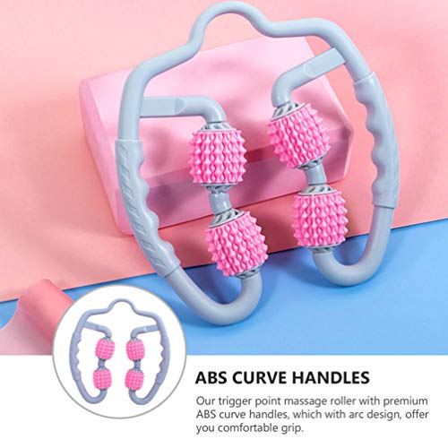 EXCEART Rolo de massagem portátil para perna com ponta de gatilho para braço de coxa e pescoço