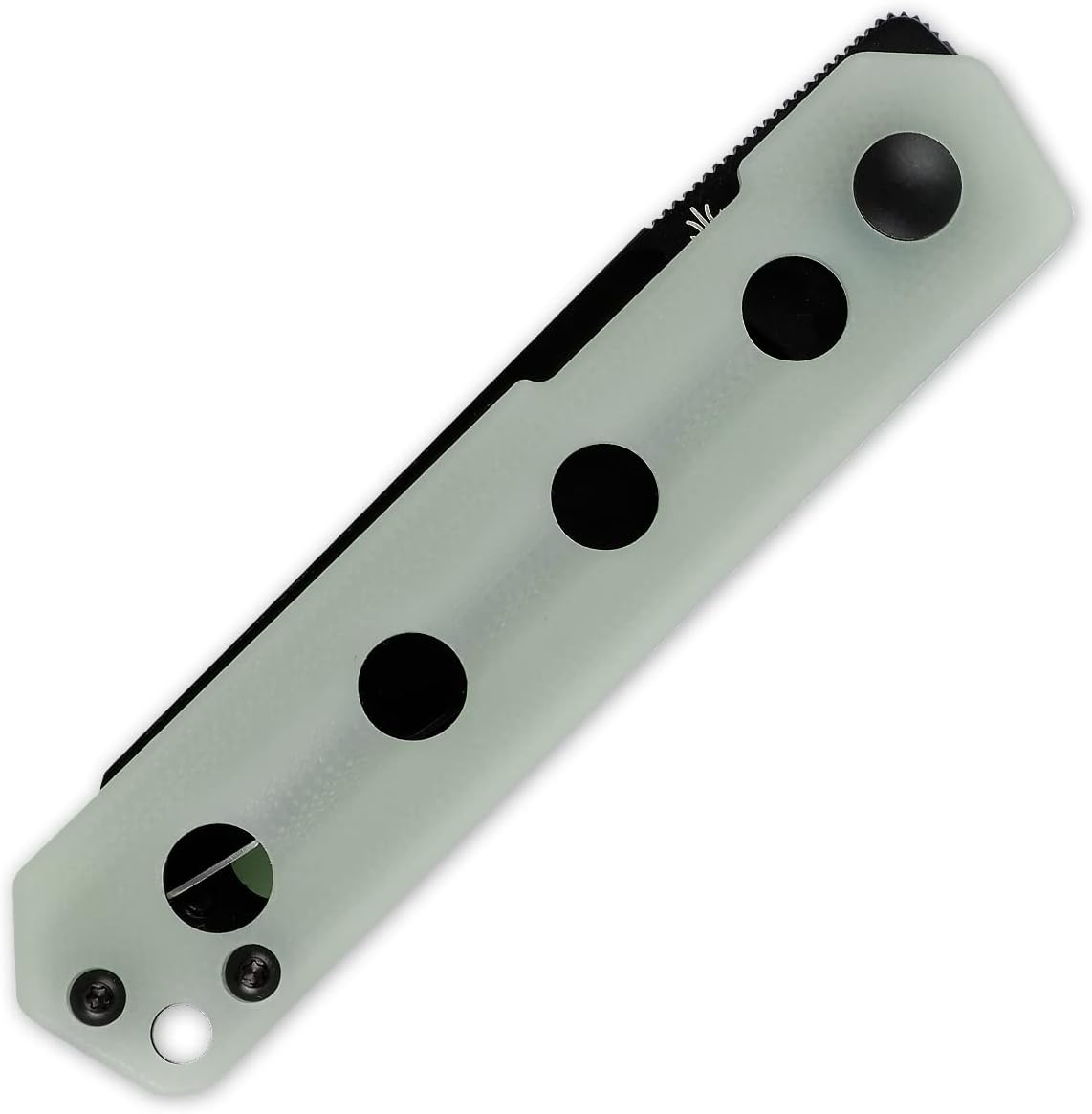 Kizer Converse Folding Knife, Black 154CM Steel Blade and Transparent Color G10 Handle Front Flipper Knife, V3595C1 : Everything Else