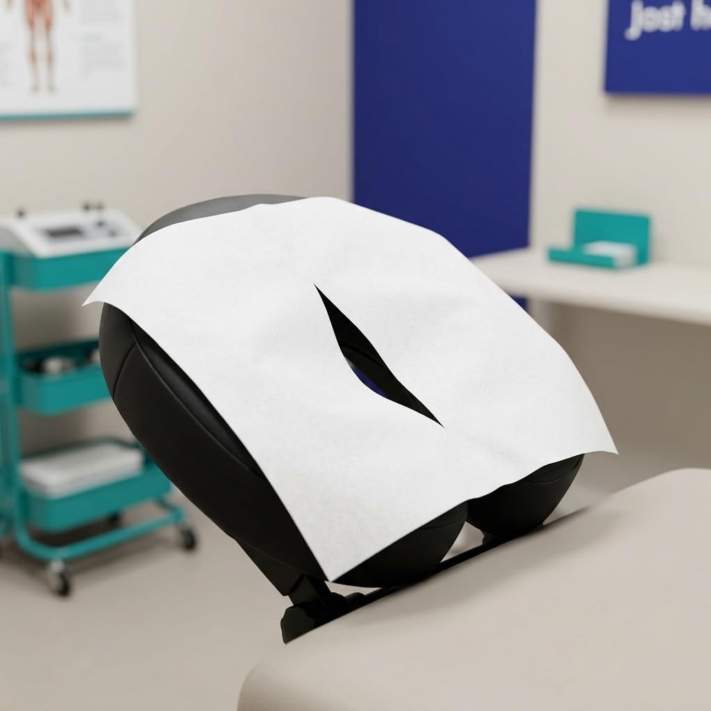 Chiropractic/Massage Exam Headrest Sheets with 7" Slit 12" x 12" 1,000/Case — Amazon image 6