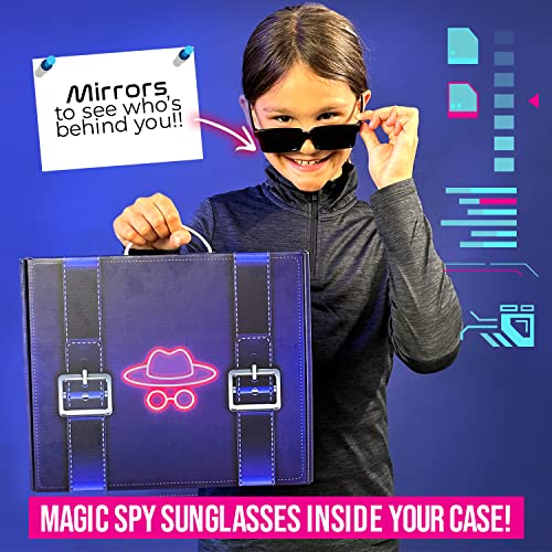 GirlZone Set de Escritura Agente Secreto, Divertido Kit de Espía y Set de Papelería para Niñas con Bolígrafo Espía, Regalos de Cumpleaños Geniales para Niños Ultimate Secret Agent Writing Set