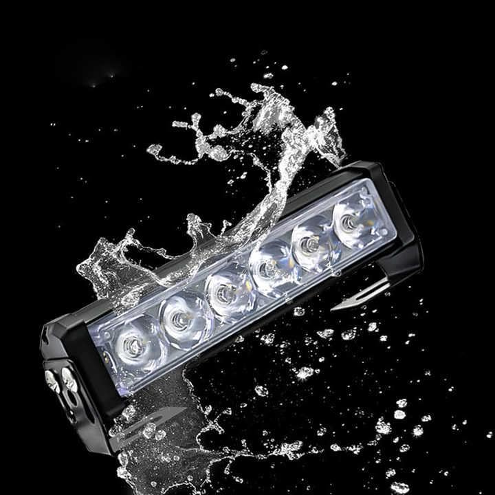 Image of AutoBizarre LED Front Warning Light 12 V Federal Signal Flash Light Red Blue White Grille Flashing Strobe Light Bar For All Cars