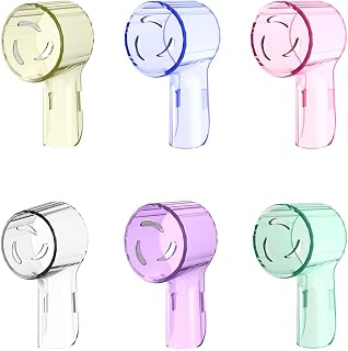 Paquete de 6 fundas para cepillo de dientes de viaje, cubierta de cabeza de cepillo de dientes, protector de cepillo de dientes, tapa de almacenamiento para el hogar, baño, viajes, camping (6 colores