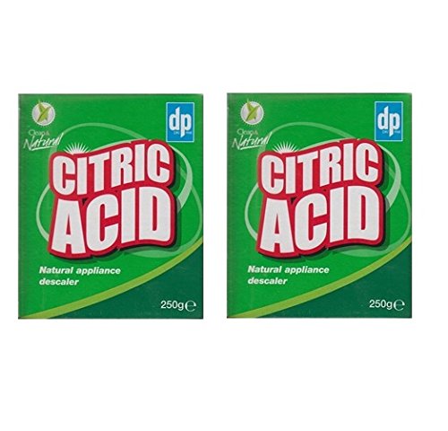 2 x DP limpio y Natural ácido cítrico Natural Appliance Desincrustante Cal Remover 250 g