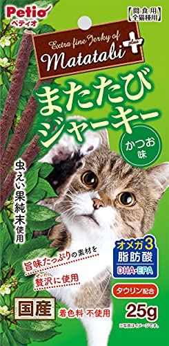 ペティオ(Petio) またたびプラス またたびジャーキー かつお味 25gのサムネイル