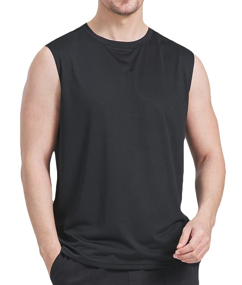 Confezione da 3 canottiere da allenamento da uomo Dry Fit Performance Gym Bodybuilding Athletic T-shirt senza maniche