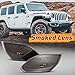 BUNKER INDUST Jeep JL LED Side Marker Lights Fender Flares Light Parking Lamp Compatible for Wrangler 2018 2019 2020 2021 2022 Amber Turn Signal Lights (Smoked Lens)