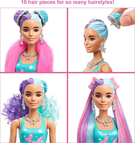 Muñeca Barbie Color Reveal con 25 Sorpresas y 10 Accesorios de Pelo miniatura 3