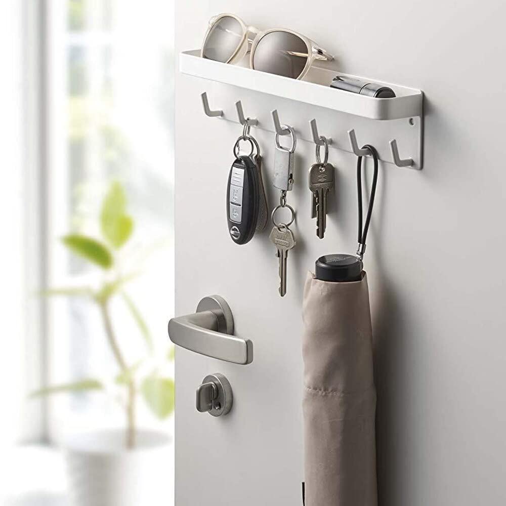 EACHPT Porte clé Mural, Porte Clef Mural à 6 Crochets,Petit Portable Accroche Clef Mural sans Percer, Boite a clefs Murale Decorative pour Rangement des clés et courrier à lentrée EACHPT Porte clé Mural, Porte Clef Mural à 6 Crochets,Petit Portable Accroche Clef Mural sans Percer, Boite a clefs Murale Decorative pour Rangement des clés et courrier à lentrée