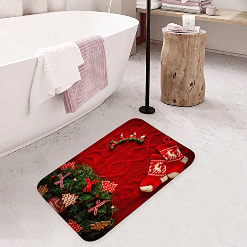 Image of UJEAVETTE Christmas Door Mat Anti-Slip Home Decor for Entrance New Year Indoor Outdoor Style 3