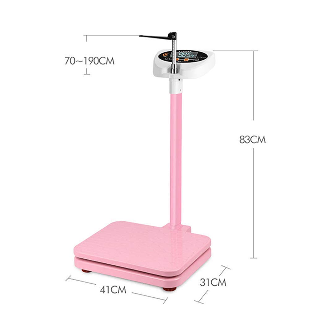 Balance médicale numérique pour Une Perte de Poids Saine – Balance électronique de Haute précision pour médecin avec Affichage LED Facile à Lire, Rose