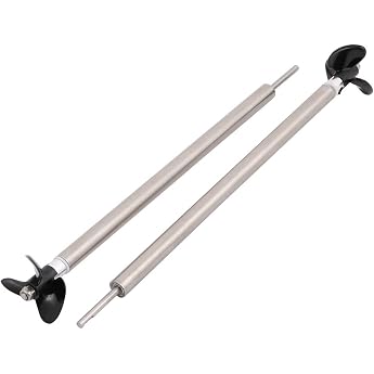 sourcing map 1 Pair Boat Model 3 mm Diameter 200 mm Long Drive Shaft with 3 Blade Propeller 34 mm