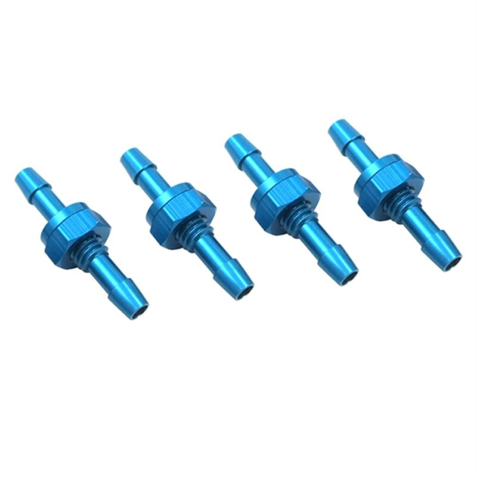 DingMotuo 4PCS Water Nipples 20/32mm M6 Thread RC Boat Fuel Nozzles Water Drain Outlet Aluminum Alloy Nozzle Connector for 3X5/4X7mm Tubes (Size : Blue 32mm)