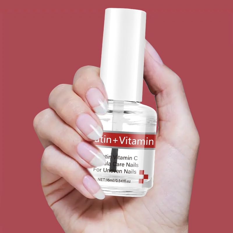 Miniatura 5 de Aceite de queratina + vitaminas C para uñas y cutículas, proteína de queratina hidrata y fortalece el cuidado, impove las uñas agrietadas y