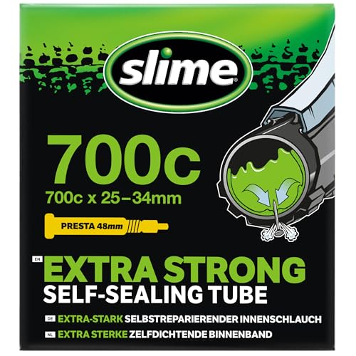 Slime 30062 Fahrradschlauch mit Slime- Pannendichtmittel, selbstdichtend,...