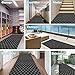 Runner Rug 2FT x 8FT, AYOHA 2'-82' Utility Carpet Runner for Entryway Hallway Aisles Balcony Garages, Area Rugs with Non-Slip Rubber Backing, Checkered Black (Available Custom Sizes)
