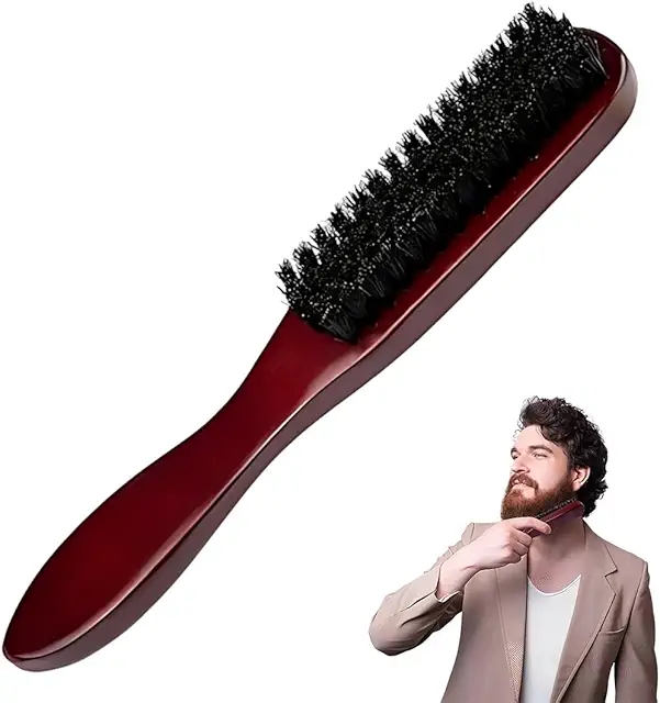 Brosse à Barbe en Poils de Sanglier pour Hommes et Femmes - Entretien Quotidien