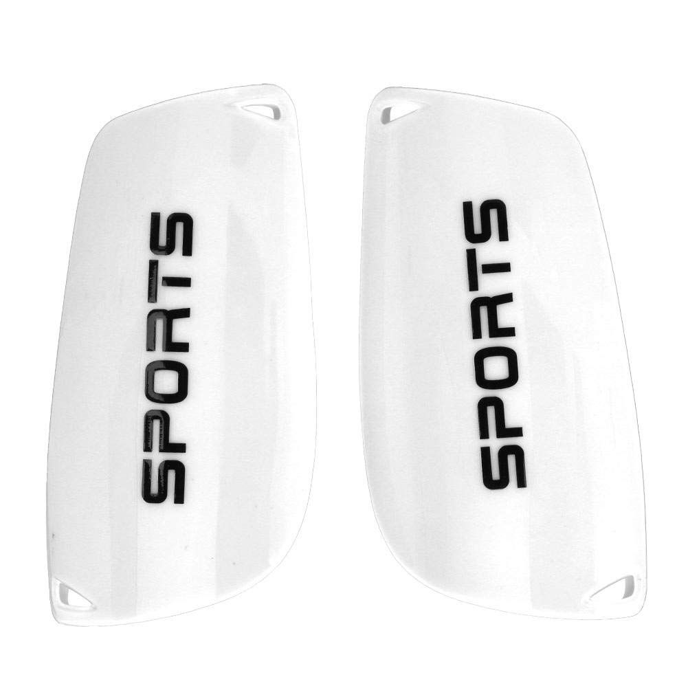 Football Shinguards Sports Soccer Shin Guards, Ankle Protect Football Shin Pads Soccer Ball Shin Guards replacement for Youth, Adult and Beginners(L White)
