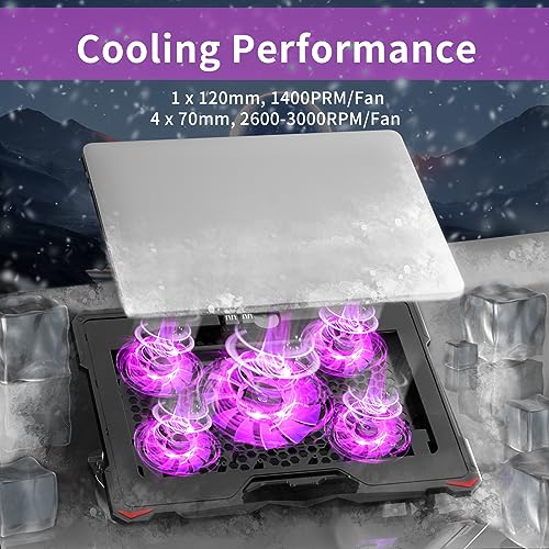 AICHESON S035 Purple y AA3 Enfriador Laptop 8 Ventiladores miniatura 2