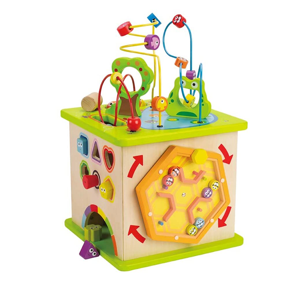 Country Critters Wooden Activity Play Cube by Hape Wooden Learning
