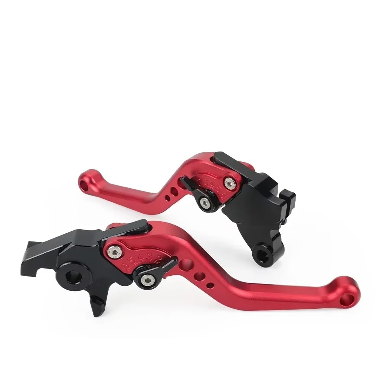 KOEHXJ Brake Clutch Levers 2022-2025 Foldable Brake Clutch Lever for CFMOTO for 450MT for 650MT for 700MT for 800MT for 650NK for 650GT for 650TRG(Short Red)