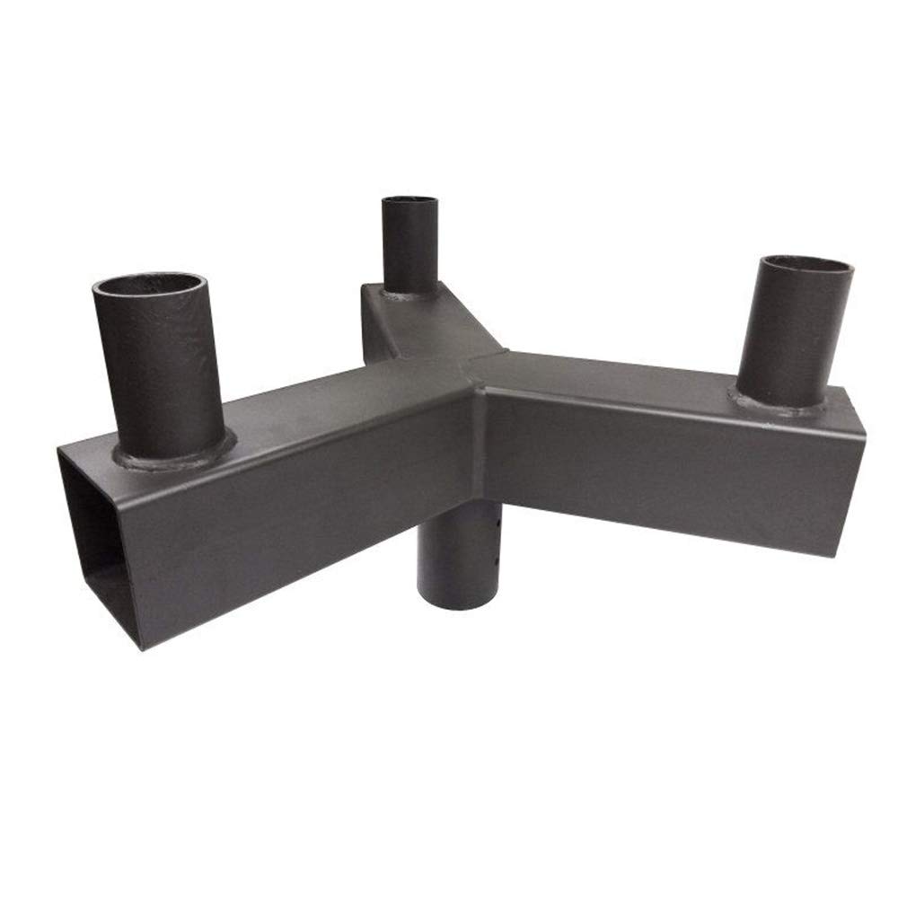 Triple 120° Vertical Tenon Adaptor Mounting Brackets Pole Bullhorn for Slip Fitter Fixture