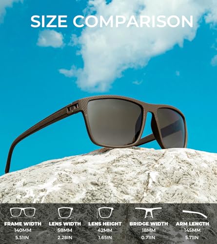 Polarized Sunglasses for Men, Sunglasses Mens Polarized for Driving, Fishing, Golf4