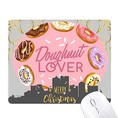 Tapis de souris la nuit de noël motif beignet pour le télétravail du soir