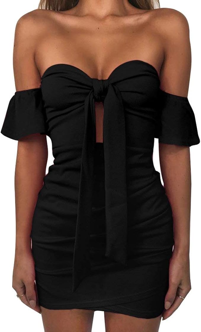 Women's Mini Dress Slim Fit Bodycon Women Short Dresses Comfortable