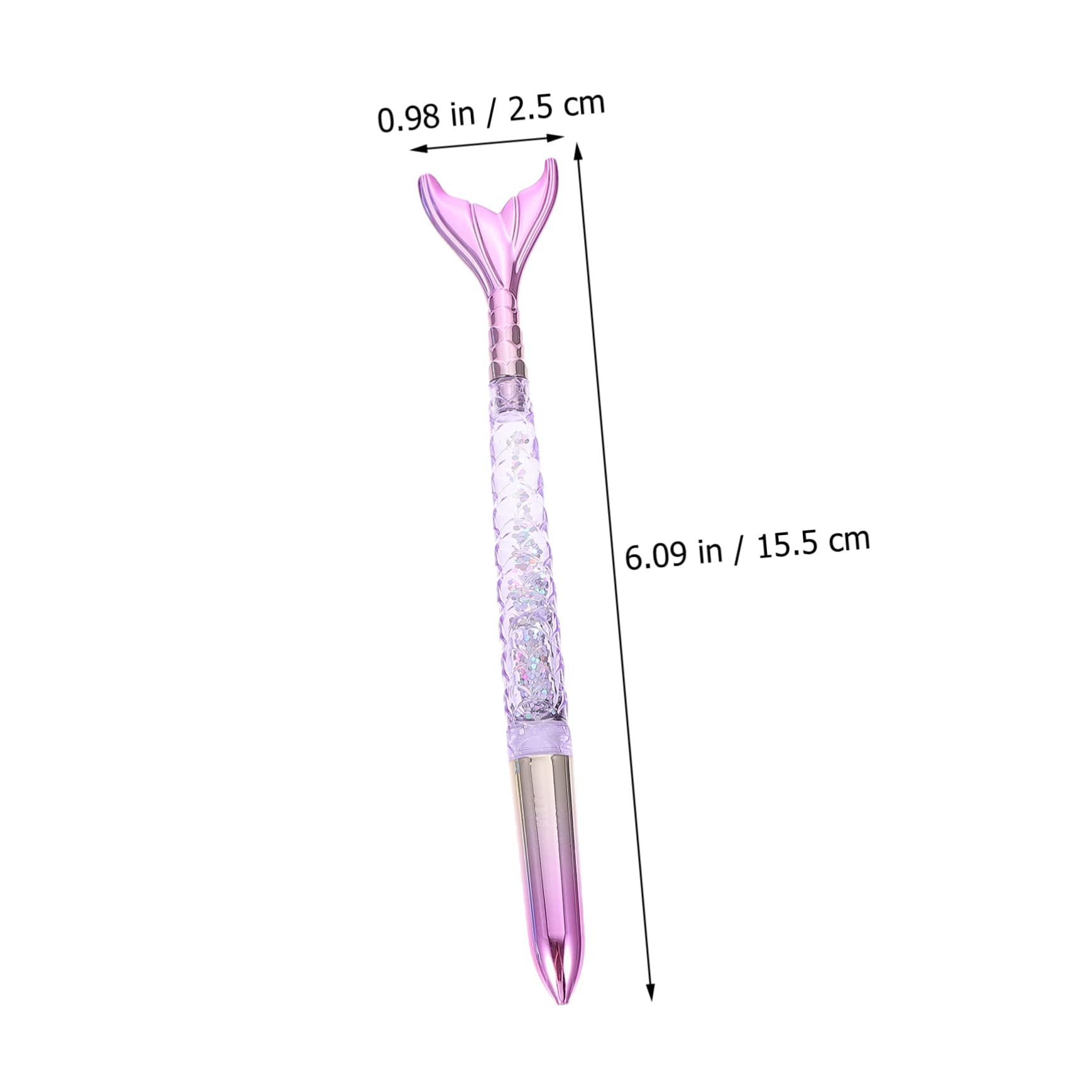 SHINEOFI 40pièces Stylos à Gel Pailletés Forme De Sirène De Stylos à Bille Fournitures Scolaires Colorées Pour Étudiants