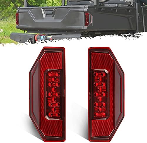 UTV LED Tail Lights Compatible With Polaris Ranger 900 1000 XP 570 Red Lens 1PC