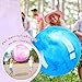 Meooeck 2 Pcs Giant Bouncy Balls Large Rubber Inflatable Marbleized Bouncing Giant Beach Balls for Kids and Adult, Pump Not Included(27 Inch,Light Pink, Light Blue)