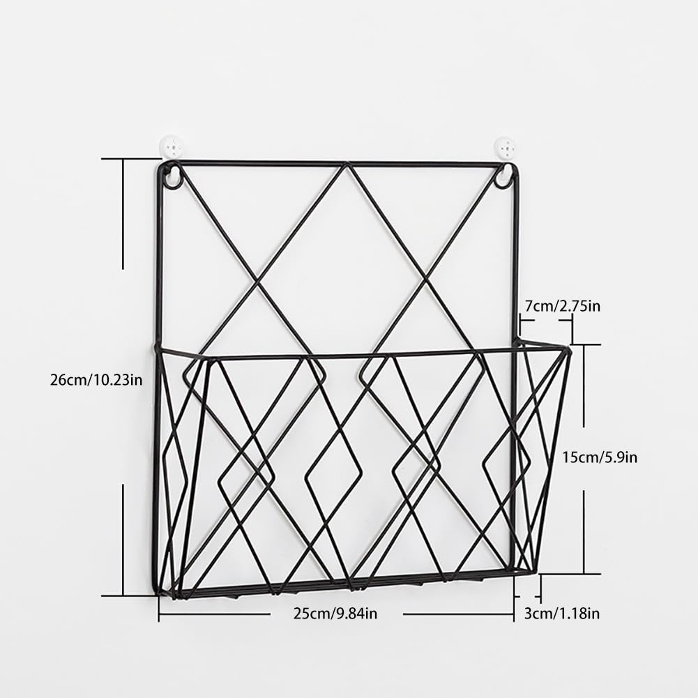 EUBUY Book Wall Holder Metal Wall Rack Wall Hanging Book Organizer Book Display Stand Wall Shelf for Magazines Novels for Bathroom,Kitchen,Living Room Decor