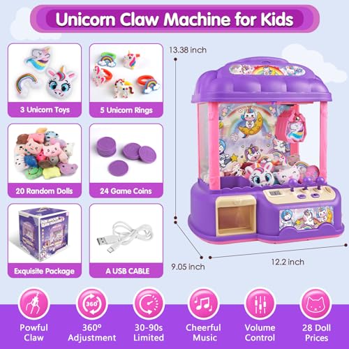 Claw Machine for Kids,Mini Vending Machines Candy Grabber Prize Dispenser