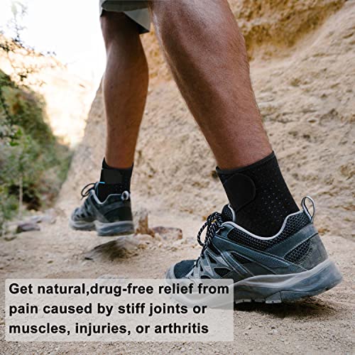 Image of Vinaco 2 pack Ankle Brace with adustable compression for Sprained Ankle | Perforated Quick-Dry Fabric, Crisscross Reinforcement Straps, Fits Both Foot, Adjustable Tension for Sports & Injury Recovery
