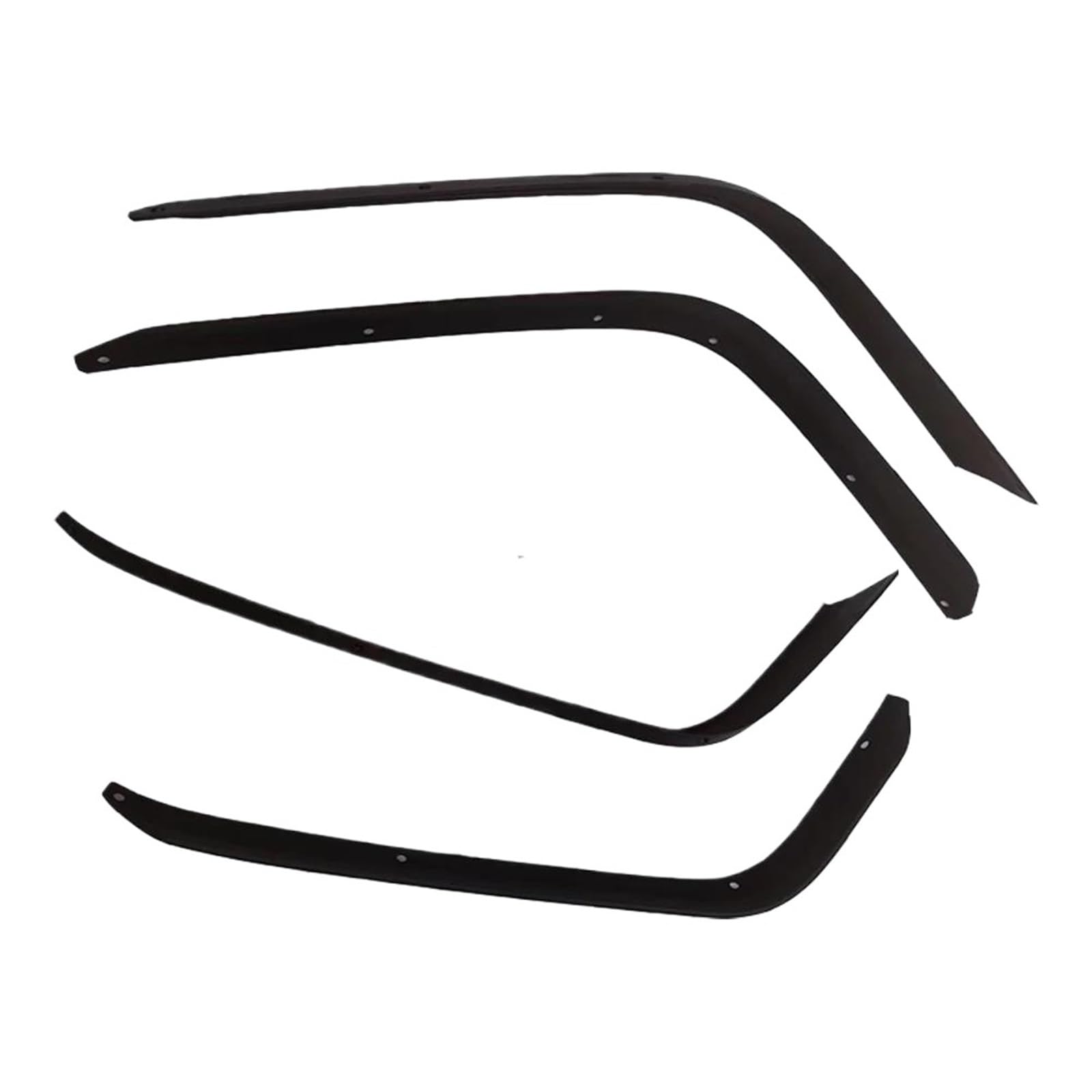 Sourcil Roue Voiture Lot De 4 Élargisseurs d'ailes en ABS Noir Tout-Terrain pour Jeep pour Wrangler pour JK 2007-2017 - Protecteur De Roue Plus Large
