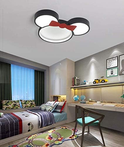 Miniatura 6 de Lámpara de techo LED de montaje empotrado de acrílico con pantalla de ratón de dibujos animados para dormitorio de niños