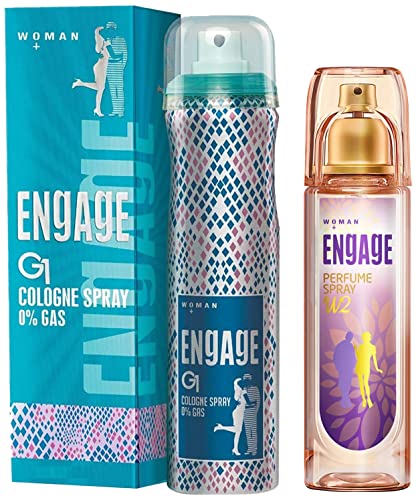 Image of Engage W2 Perfume Spray For Women, 120ml & G1 Cologne Spray For Women, 135ml