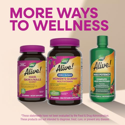 Nature's Way Alive! Zero Sugar Women's Gummy Multivitamin, 80 ct - image 8