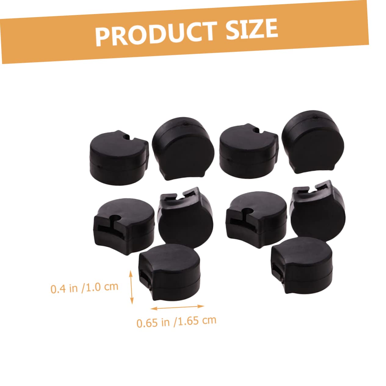 Levemolo Clarinet Saxophone Accessories 10pcs White Finger Rest Pads Clarinet Thumb Rest Sleeves Comfortable