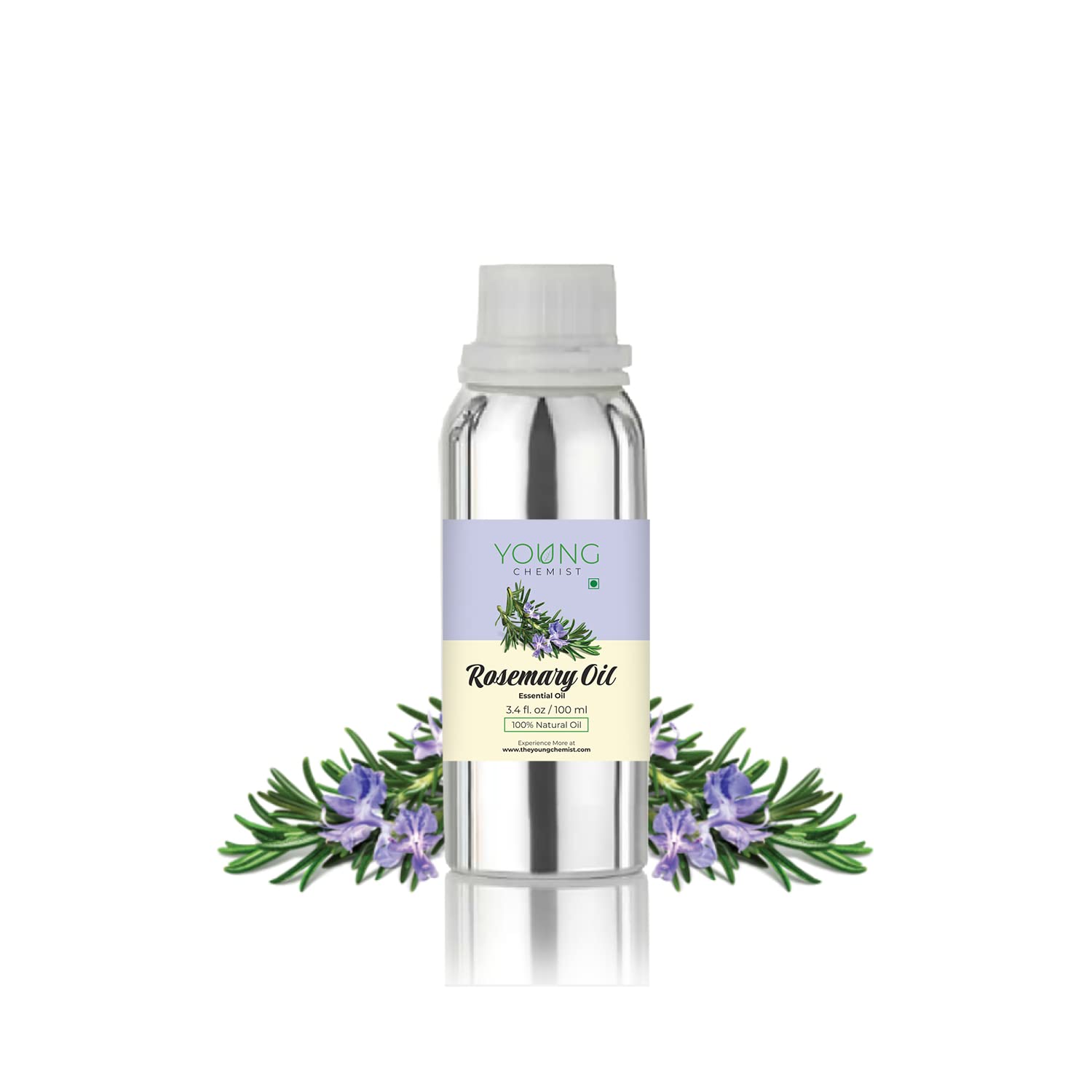 Young Chemist | Pure Rosemary Essential Oil for Hair Growth, Mental Clarity & Muscle Relaxation | Rosemary Essential Oil for Hair, Diffuser, Scalp Care & DIY Beauty and Wellness Uses | 100ml