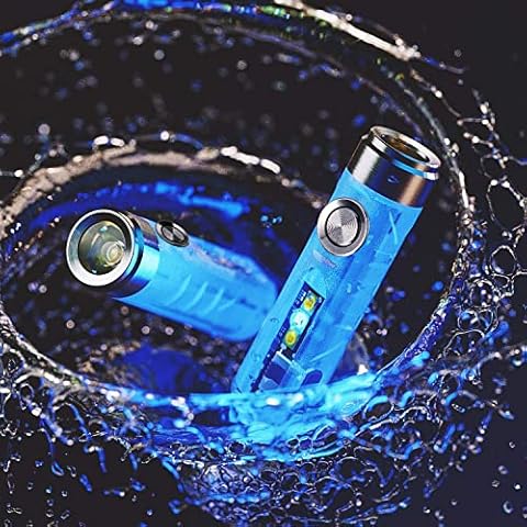 RovyVon Aurora A7 G4 Keychain Flashlight, USB C Rechargeable Max 650 High Lumen Flashlight Super Bright with EDC Small Size, 8 Mode, Glow Blue, Perfect for Gift Camping Emergencies Outdoor Cover