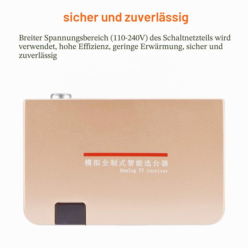 Hdmi-Konverter Analog-Konverter Abs Rf zu Hdmi Alle Standard-Konverter Analog-TV-Empfänger-Adapter Fernbedienung 100 240 V (Vde)