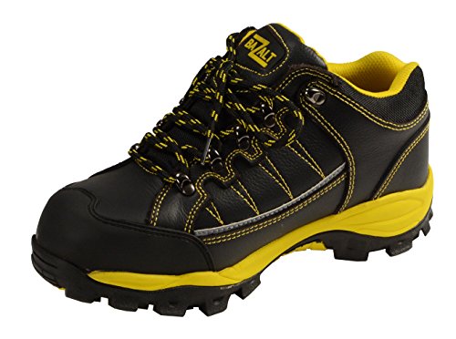 Bazalt MBM9120 Men's Black and Yellow Water and Frost Proof Leather Outdoor Lace-Up Shoes4