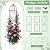 100% Metal 6.1 Ft Garden Obelisk Trellis for Climbing Plants, Rustproof Coated Floral Scrollwork Plant Support with Bird Finial, for Tomato, Rose, Grape, Cucumber, Vines, Indoor/Outdoor Black