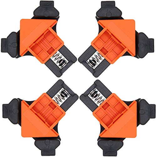 Corner Clamps, 90 Degree Right Angle Clamps, Adjustable Swing Corner Clamp, Woodworking Corner Clip Fixer For Welding, Drilling, Making Cabinet, Drawers, Photo Frames, Wooden Diy Project (4Pcs) #TOP5