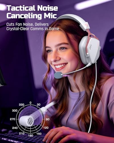 Image of NUBWO HG03 Wired Gaming Headset for PC, FPS-Tuned, Noise-Canceling Mic
