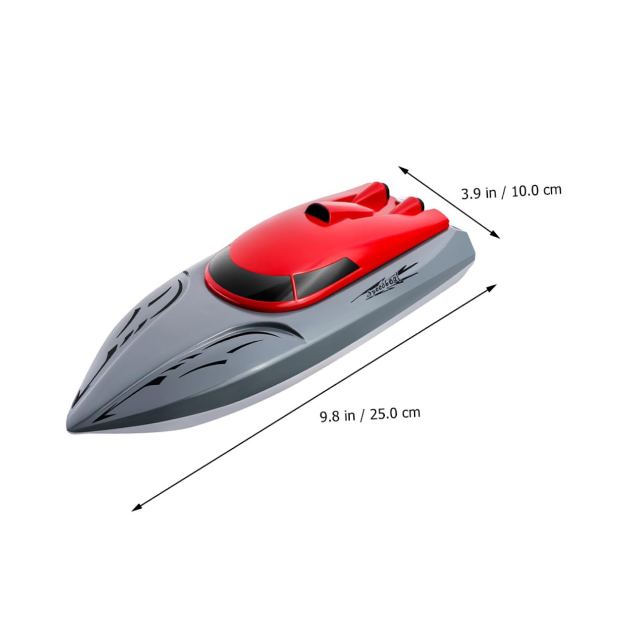 BESTonZON Barco de Piscina Eléctrico Juguete de Barco Control Remoto para Lagos para Velocidad Rápida